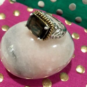 Lia Sophia basket weave design, STUNNING Ring!